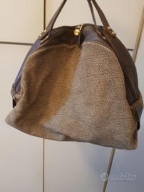Borbonese borsa in tapiro mezzaluna modello grande