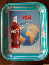 vassoio coca cola vintage 100 anni 1886 CENTENARIO