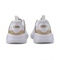 PUMA NUAGE RUN CAGE METALLIC sneakers bianche oro