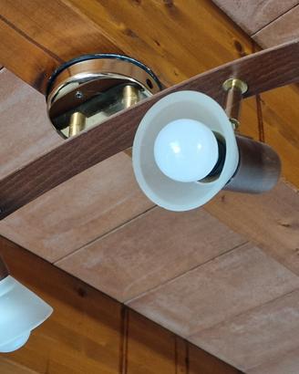 lampadario legno
