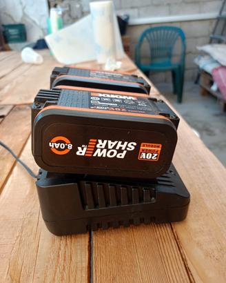 batterie worx con caricabatterie 