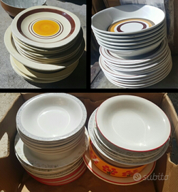 Lotto servizi piatti(circa 100 pz) si spedizione