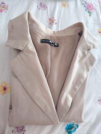 Blazer monopetto MEZZO in cotone beige – Taglia S
