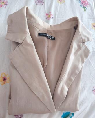 Blazer monopetto MEZZO in cotone beige – Taglia S