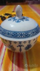 zuccheriera vintage con coperchio e pomello 