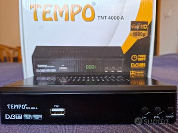 Decoder Tempo TnT 4000 A - DVB-T2 (Funz. Recorder)