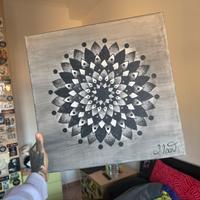 Quadro mandals su tela originale