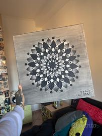 Quadro mandals su tela originale