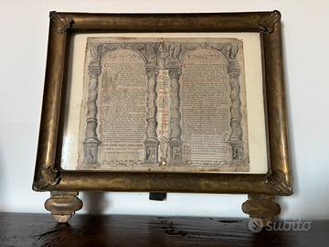 Cartagloria in ottone, stampa Lodovico Furlanetto