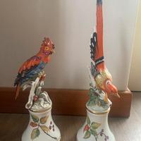 Porcellane con uccelli esotici - Cacciapuoti