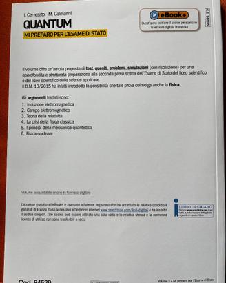 QUANTUM Fisica vol 3 (due libri)