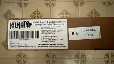 KILMAT 2 mm Isolante insonorizzante per auto