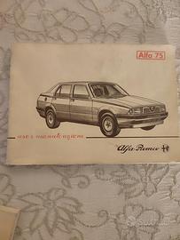libretto manutenzione alfa 75