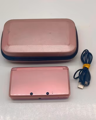 Console Nintendo 3Ds Pink Rosa + Cavo + Custodia