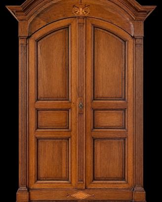 Elegante armadio antico in legno 