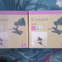 n 2 faretti a clip neri Inspire con scatola