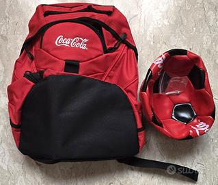 Coca cola pallone e zaino