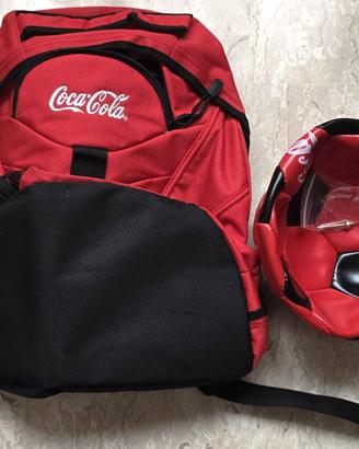 Coca cola pallone e zaino