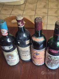 Lotto 18 bottiglie di vino d’epoca anni 70 e 60