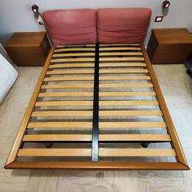 Letto Matrimoniale vintage POLIFORM Noce Nazionale