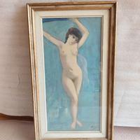 quadro vintage nudo di donna