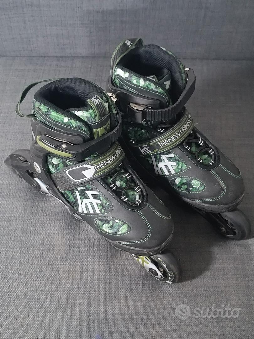 Pattini In Linea 2 In 1 Fit4form - Regolabili Per Bambini - Taglie 29-43 - Con Lame Acciaio - Foto 12