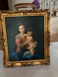 Dipinto  “madonna con bambino “