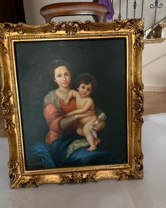 Dipinto  “madonna con bambino “
