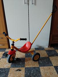 Triciclo rolly toys con bastone removibile