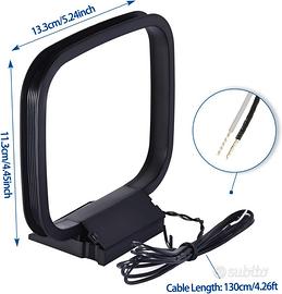 Antenna per radio - stereo. Dimensioni 12,5 x 10,5