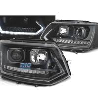 FARI PER VOLKSWAGEN VW T5 GP 09-14 DRL NERI CON FR