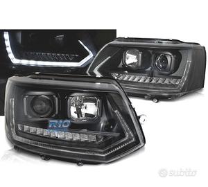 FARI PER VOLKSWAGEN VW T5 GP 09-14 DRL NERI CON FR