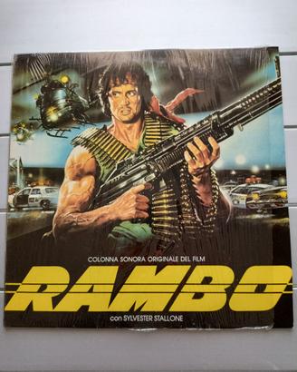 RARA 1a ed. vinile cover ITA Rambo Jerry Goldsmith