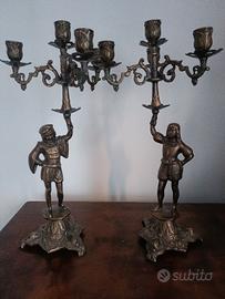 Coppia candelabri antichi 