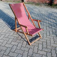 Sedia a sdraio vintage