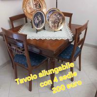 Tavolo e sedie + tavolo