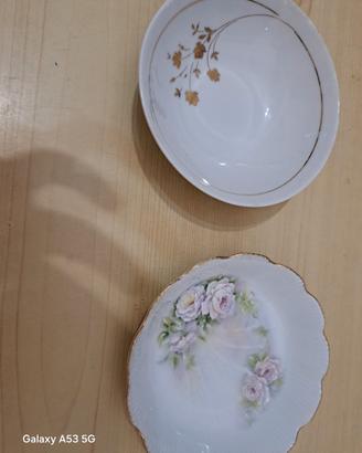Lotto 2 Pezzi Porcellana Vintage
