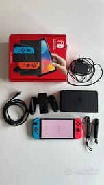 Nintendo Switch OLED Neon completa