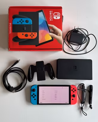 Nintendo Switch OLED Neon completa