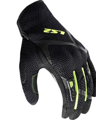 Guanti Moto Tessuto LS2 RAY II Uomo Nero/Giallo