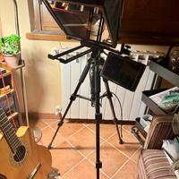 NEEWER Teleprompter + 58"/146cm Cavalletto Treppie