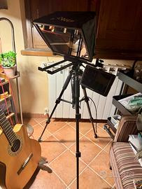 NEEWER Teleprompter + 58"/146cm Cavalletto Treppie