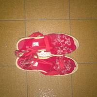ScarpeDonnaTelaTaccoCorda n40