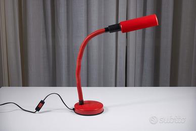Lampada Veneta Lumi Z1. Vintage anni '80. Rossa