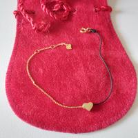 braccialetto cuore cuoricino argento nuovo san Val