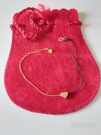 braccialetto cuore cuoricino argento nuovo san Val