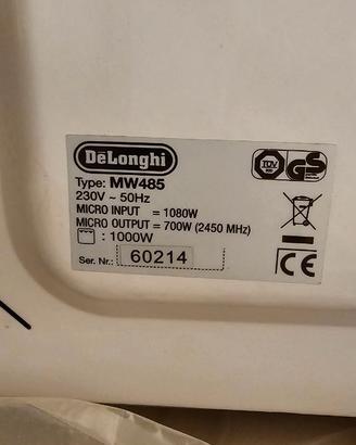 Forno a microonde De Longhi