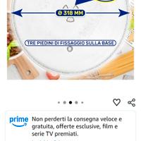 Piatto girevole in vetro per forno a microonde 