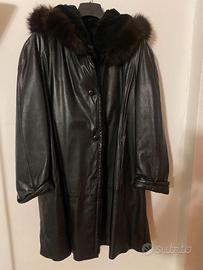 GIACCA DA DONNA VERA PELLE CON COLLO DI PELLICCIA