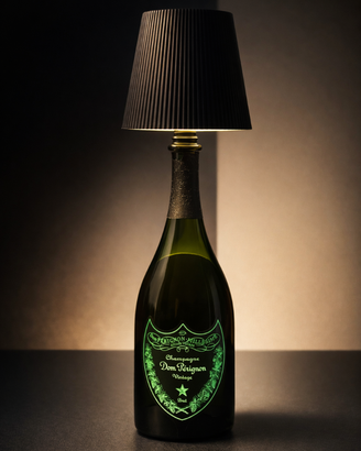Lampada Dom Perignon Vetro Nero